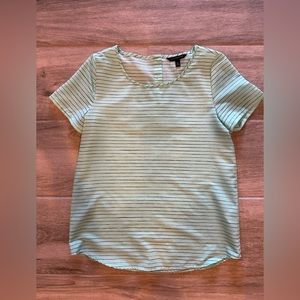 Stripped, silky shirt from Banana Republic